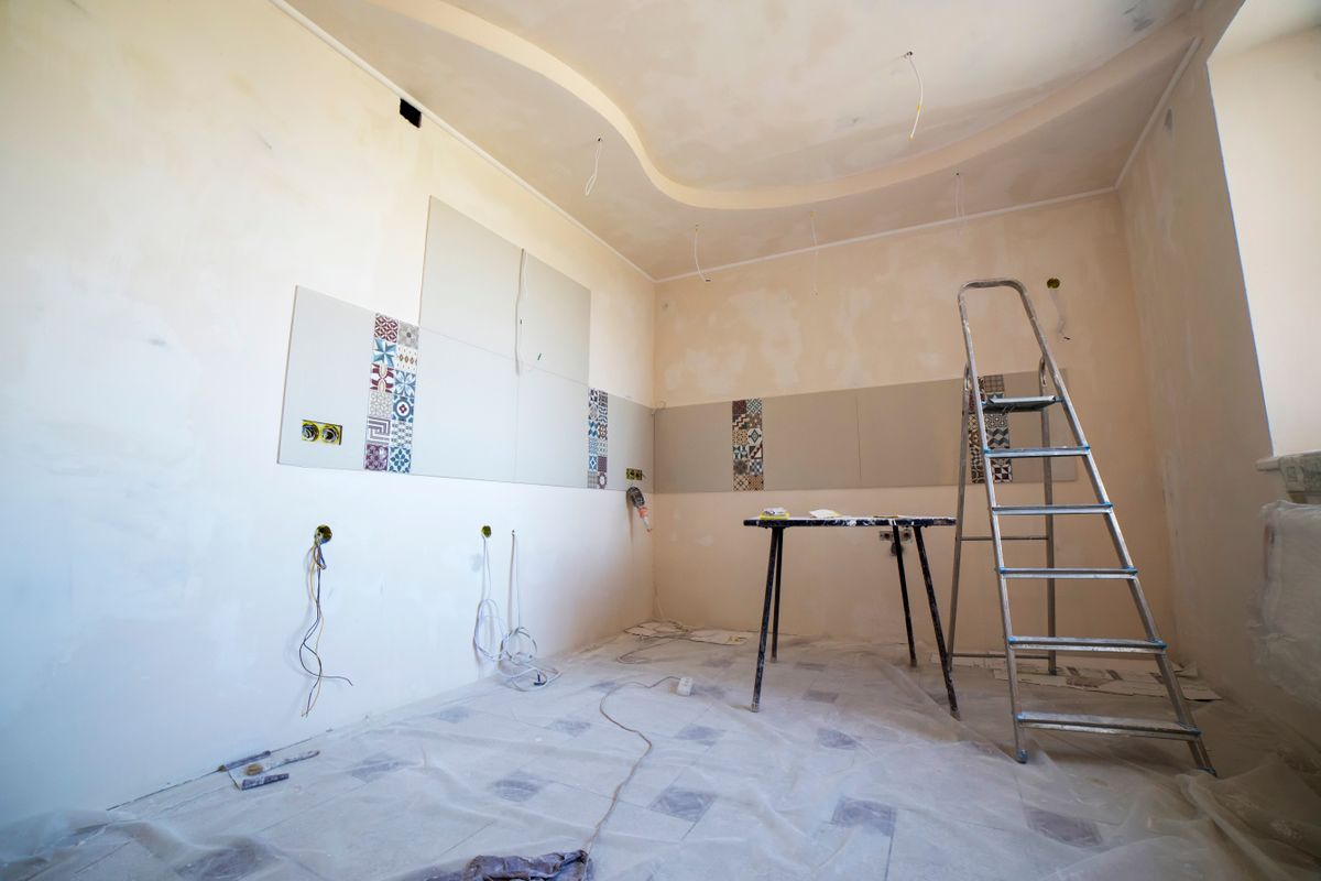 Services Pièce en cours de rénovation intérieure – Blue Vert
